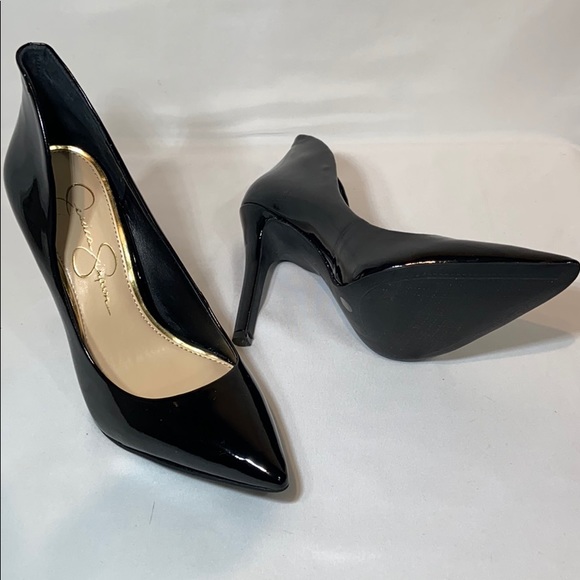 Jessica Simpson Parthenia Pointy Toe Pump Black 6 - Picture 2 of 7